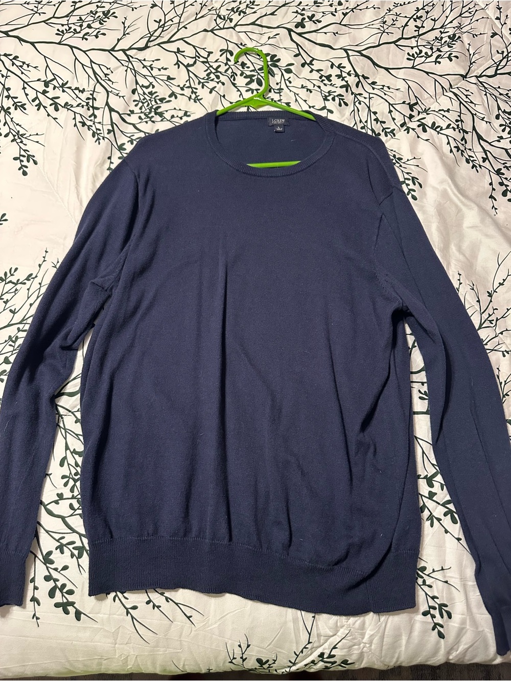 J. Crew Men's Navy Crewneck Sweater